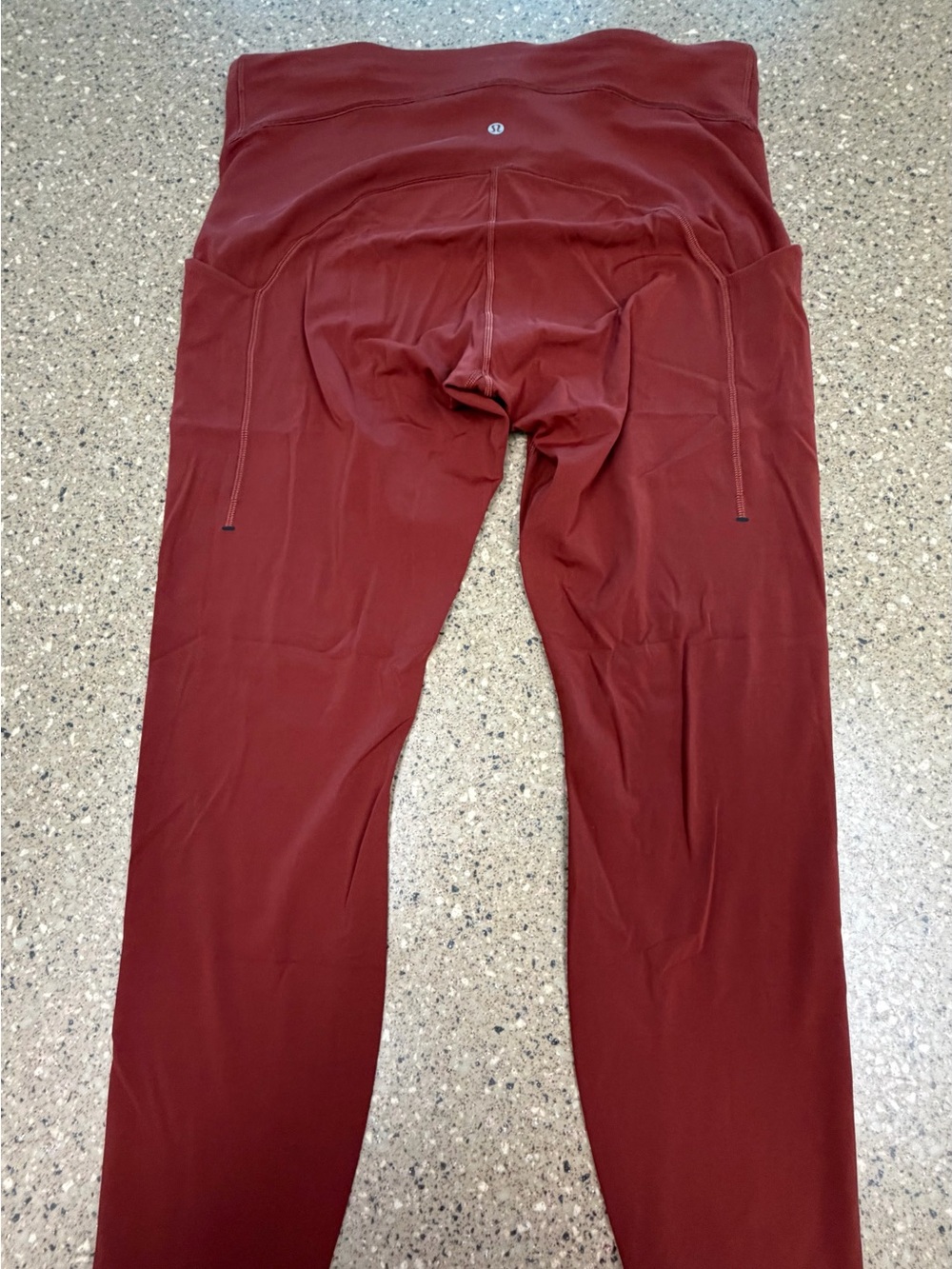 lululemon athletica Women's Rust Leggings with Side Pockets - Picture 2 of 3